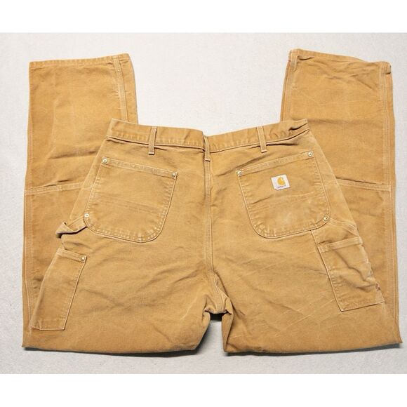 Vintage Carhartt Helmets‎ To Hard Hats Double Knee Duck Pants Mens 38x34